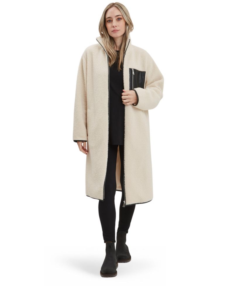 Women's Teddi Baby Wearing Long Coat