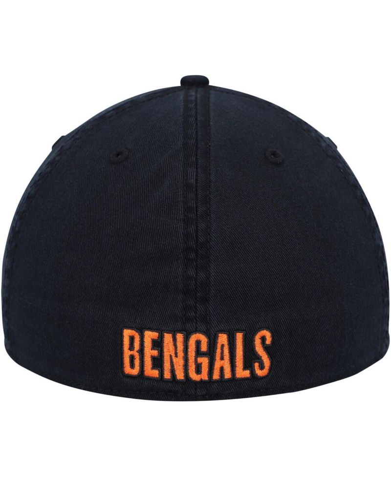 Men's Black Distressed Cincinnati Bengals Gridiron Classics Franchise Legacy Fitted Hat