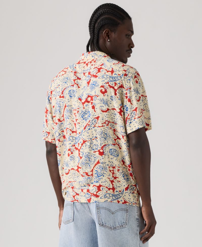 Men's Relaxed-Fit Camp Collar Shirt
