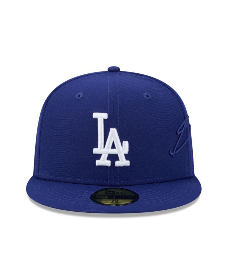 Men's Royal Los Angeles Dodgers Side Script 59FIFTY Fitted Hat