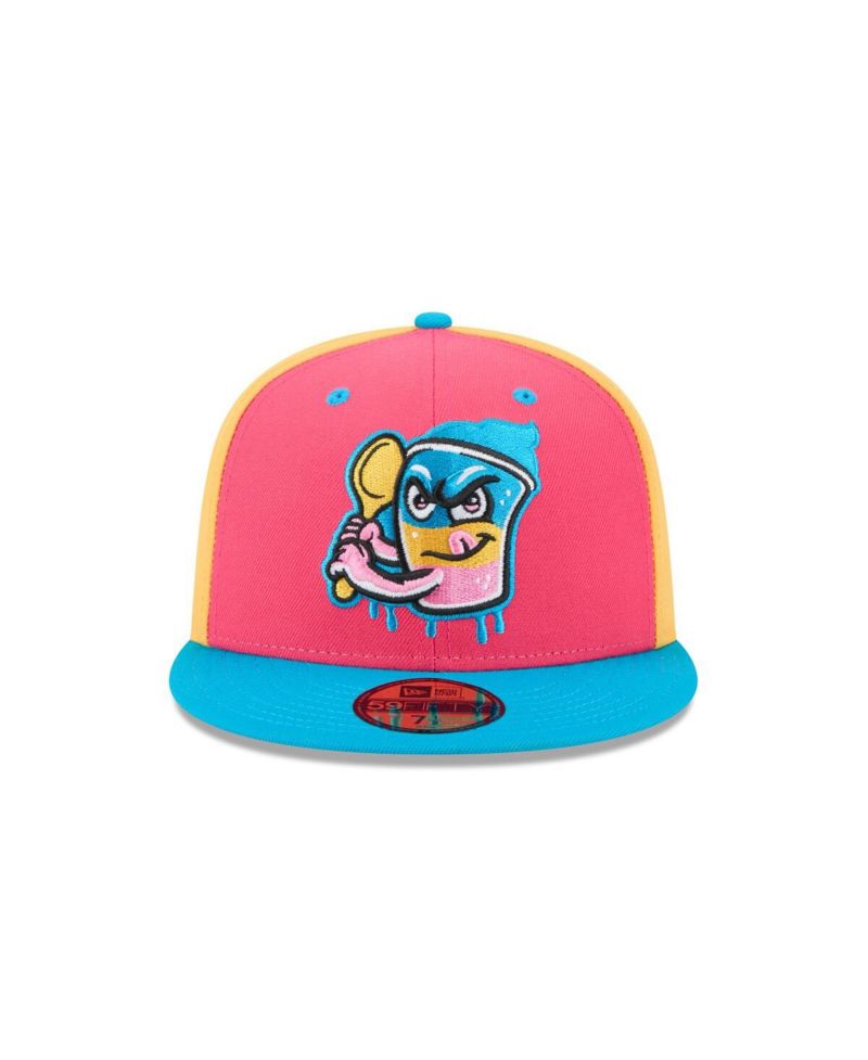 Men's Pink Jacksonville Jumbo Shrimp Theme Nights 59FIFTY Fitted Hat