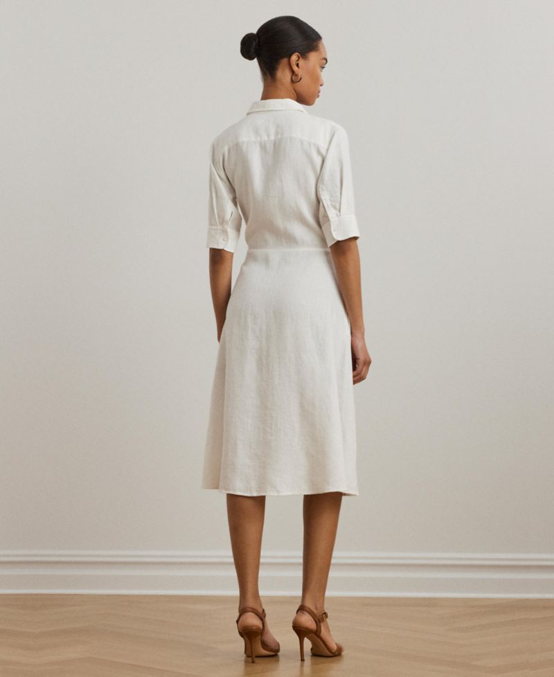 100% Linen Shirt Dress