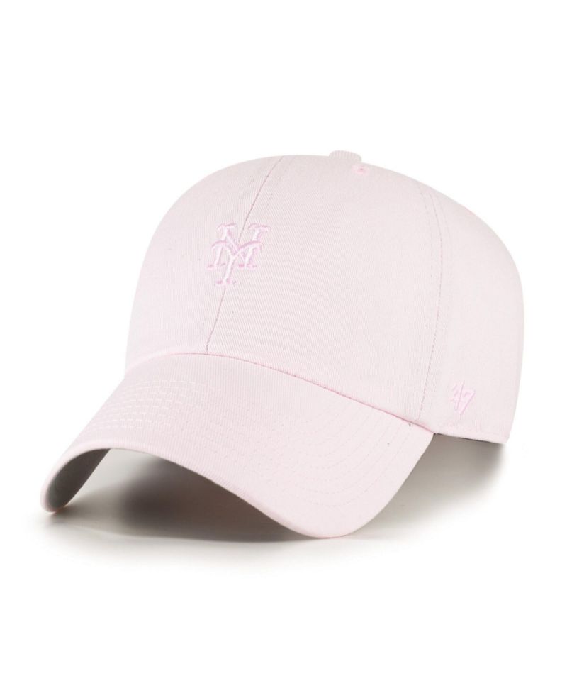 Men's and Women's Light Pink New York Mets Pastel Clean Up Adjustable Hat