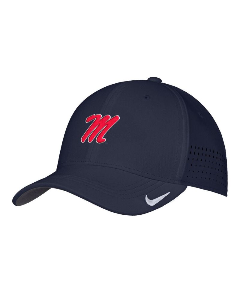 Men's Navy Ole Miss Rebels 2025 On-Field Performance Flex Hat