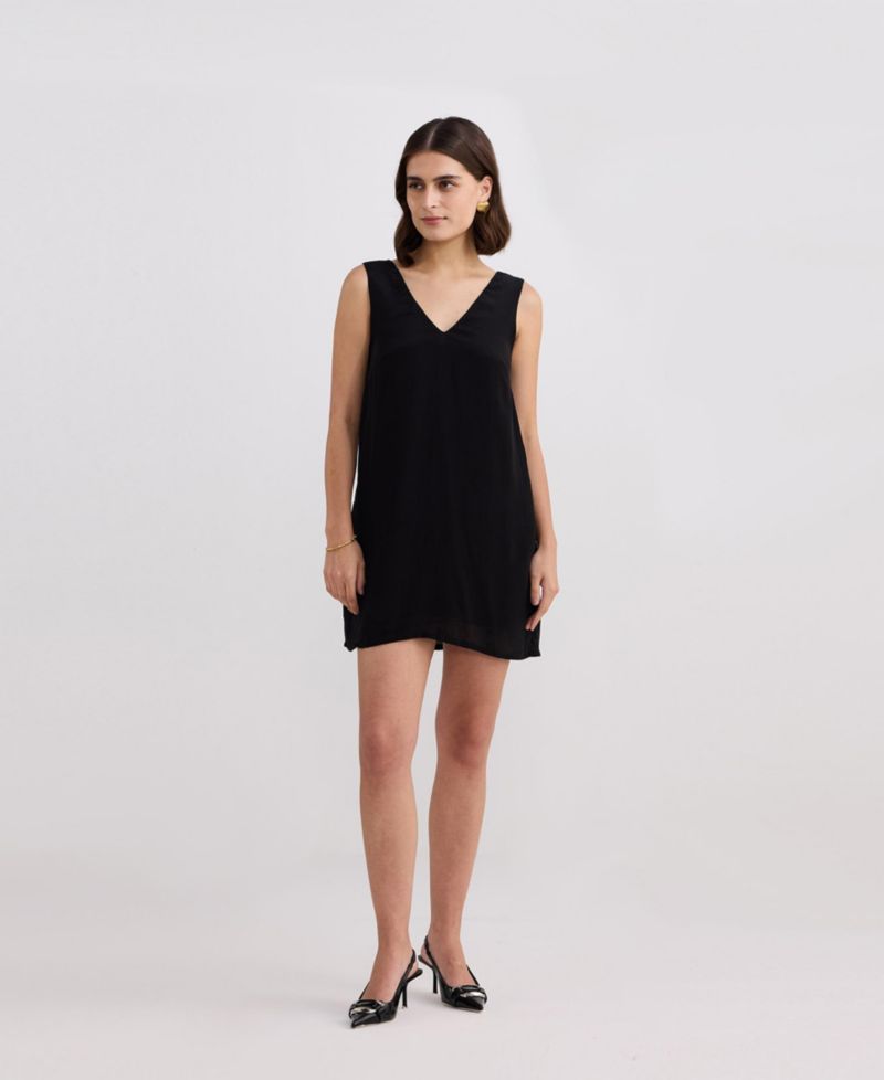 Women's Midnight Muse V-neck Short Dress