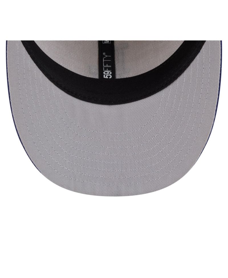 Men's Natural/Royal Los Angeles Dodgers Twine 59FIFTY Fitted Hat