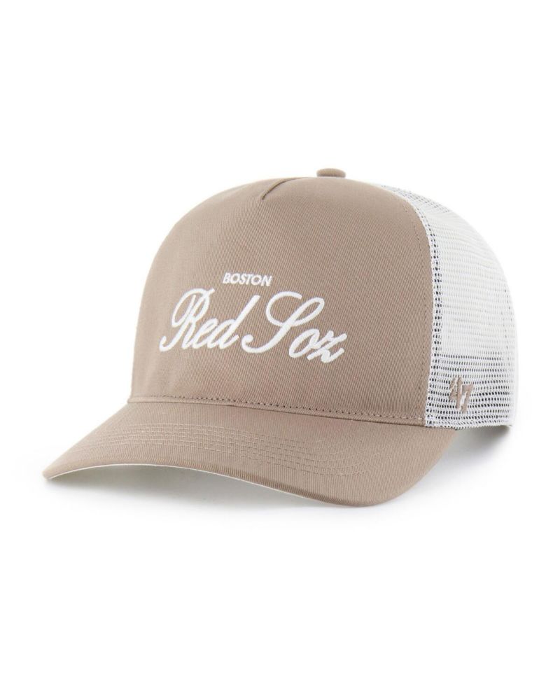 Men's Brown Boston Red Sox Foundational Mesh Hitch Adjustable Hat
