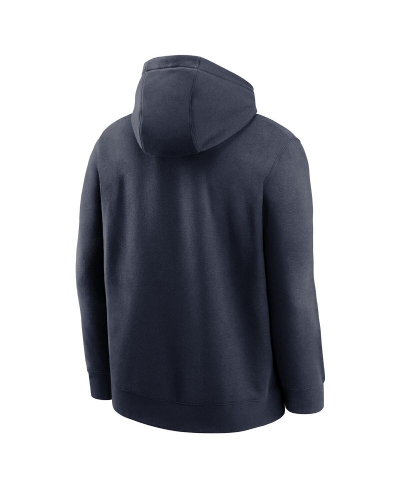 Men's Navy Chicago Bears Club Logo Pullover Hoodie