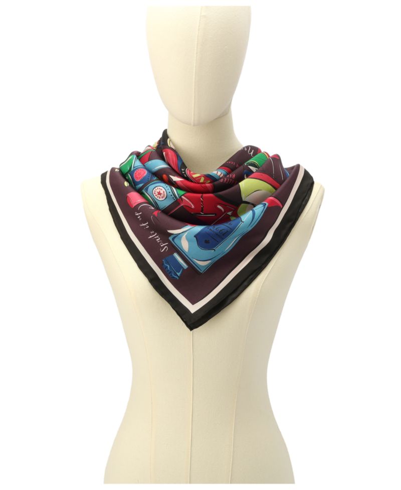 Women's Cocktail Party Silk Square Scarf
