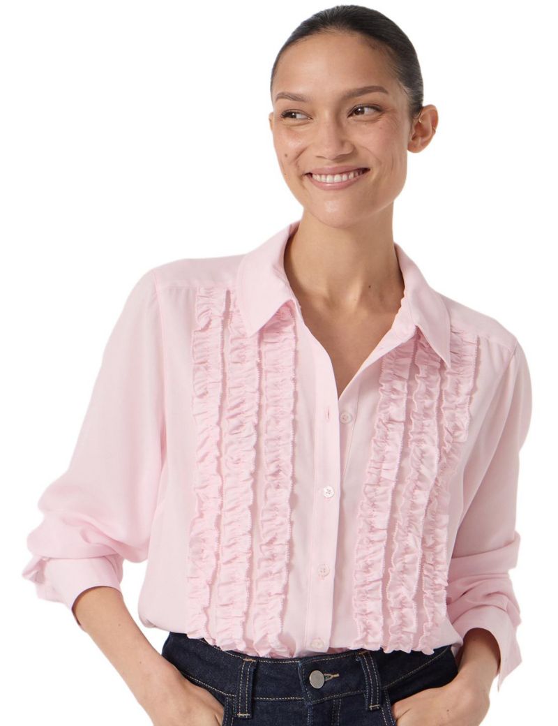 Women's Chiffon Ruffle Blouse