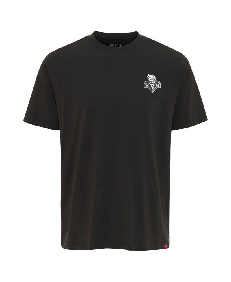 Men's and Women's Anthracite New York Liberty Athletic Club Collection Duke Relaxed Fit Premium T-Shirt
