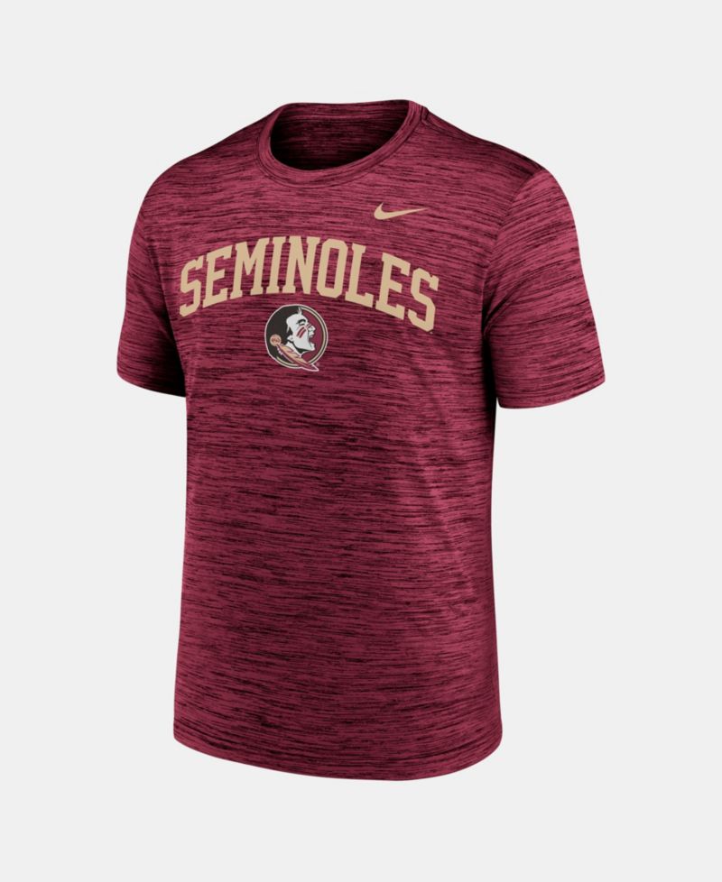 Men's Garnet Florida State Seminoles Primetime Arch Logo Velocity Dri-FIT T-Shirt