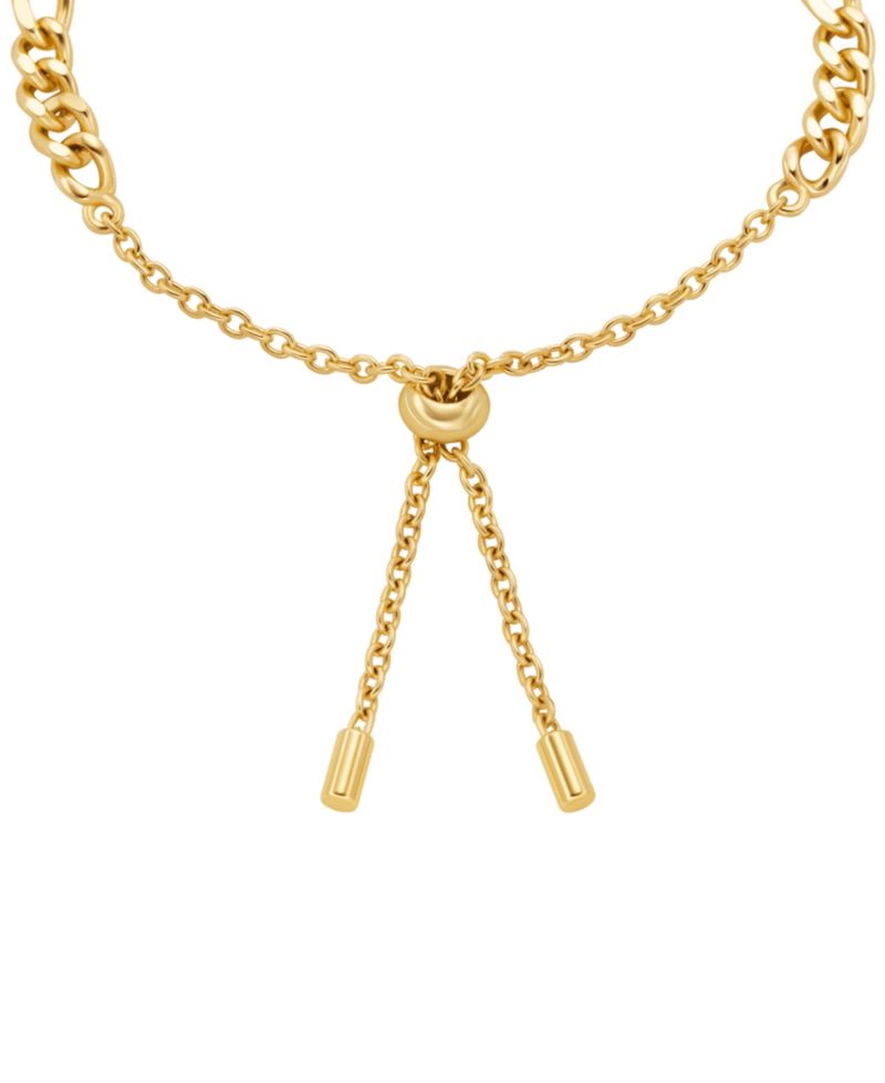 MICHAEL Logo Figaro Chain Bracelet