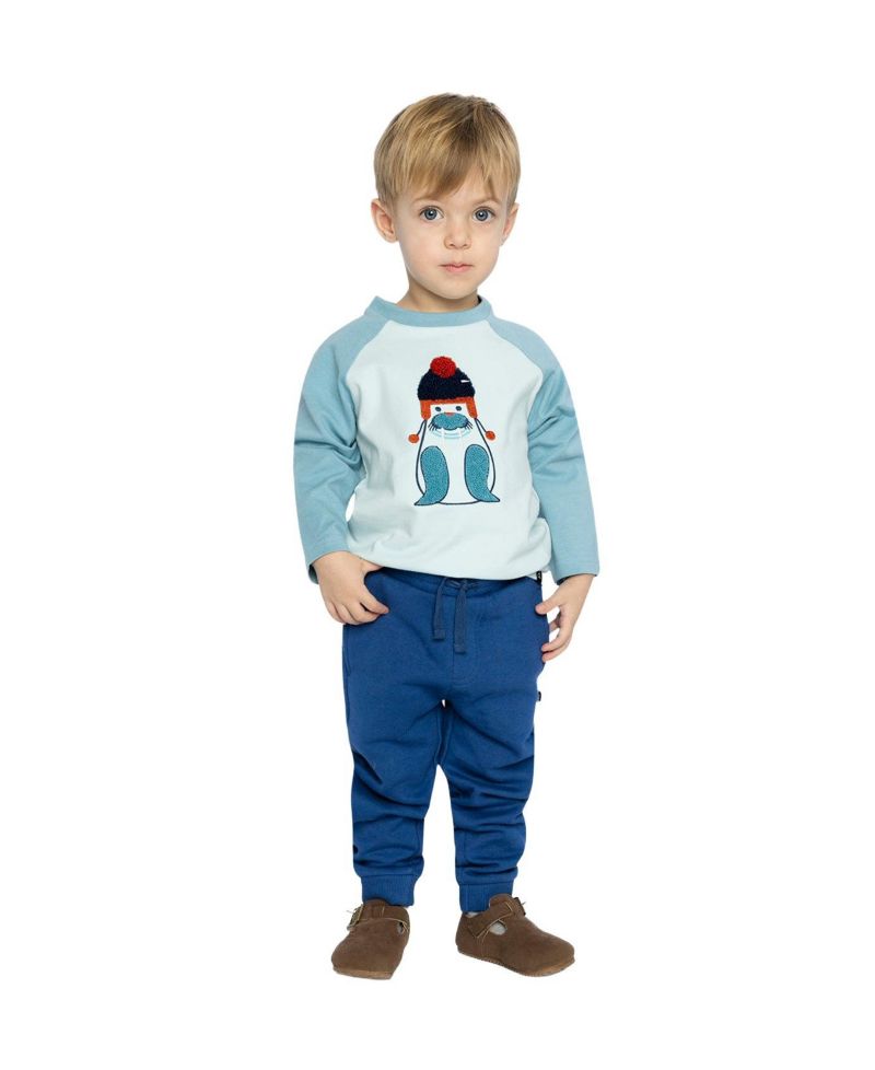 Baby Boys (12m-24m) Long Sleeve Raglan Cotton T-Shirt