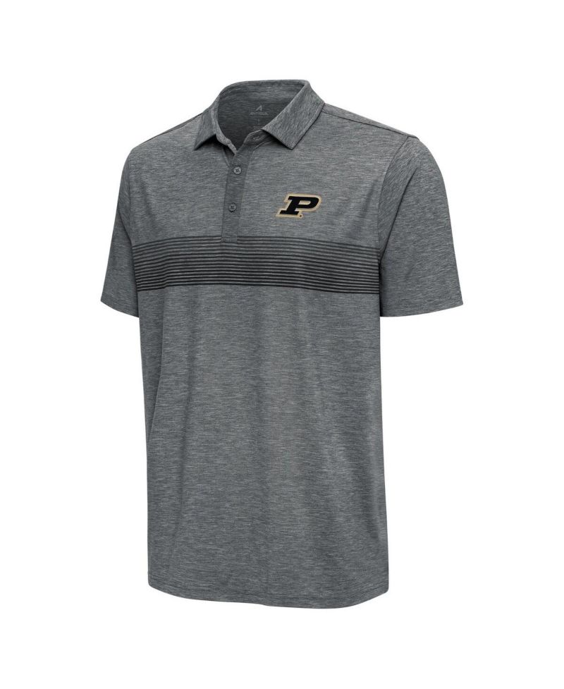 Men's Pewter Purdue Boilermakers Dashing Polo Shirt