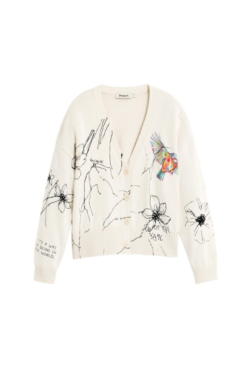 Women's Floral print cardigan