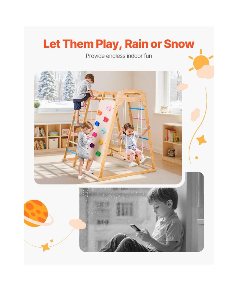 Toddler 9-in-1 Montessori Indoor Jungle Gym