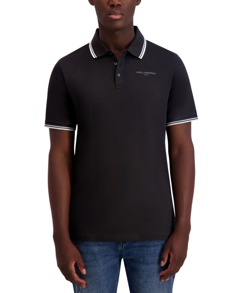 Men's Regular-Fit Tipped Polo Shirt