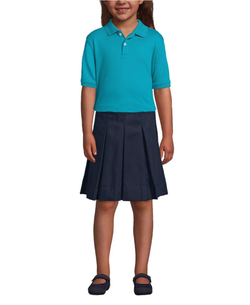 School Uniform Kids Short Sleeve Interlock Polo Shirt