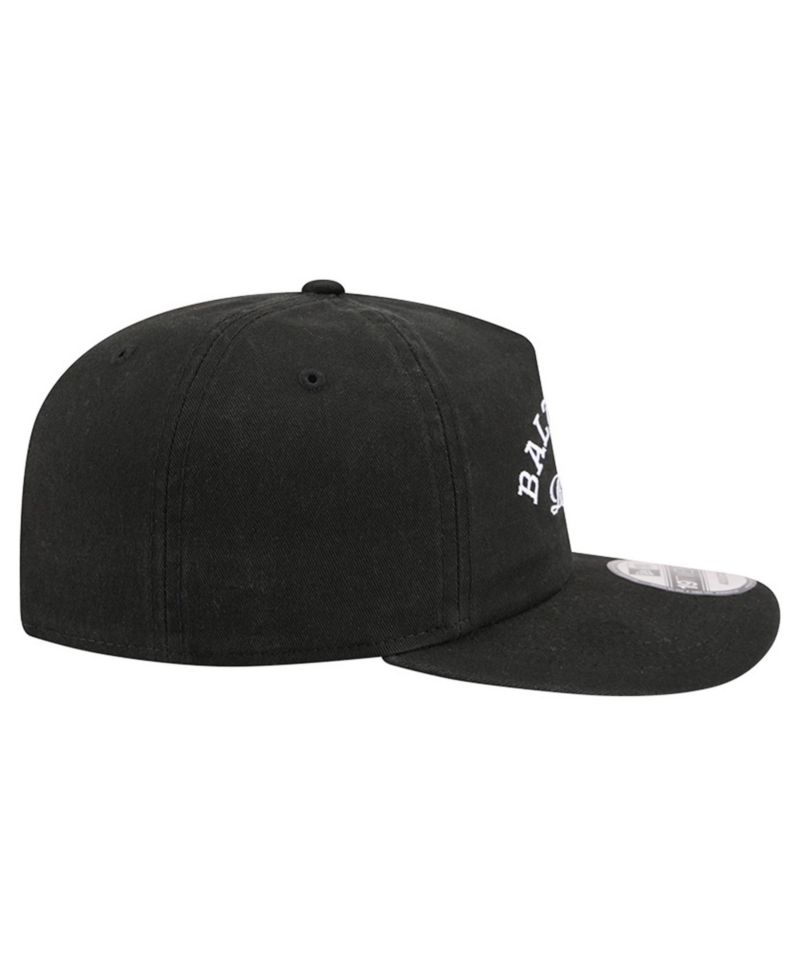 Men's Black Baltimore Ravens Stacked 19TWENTY Adjustable Hat