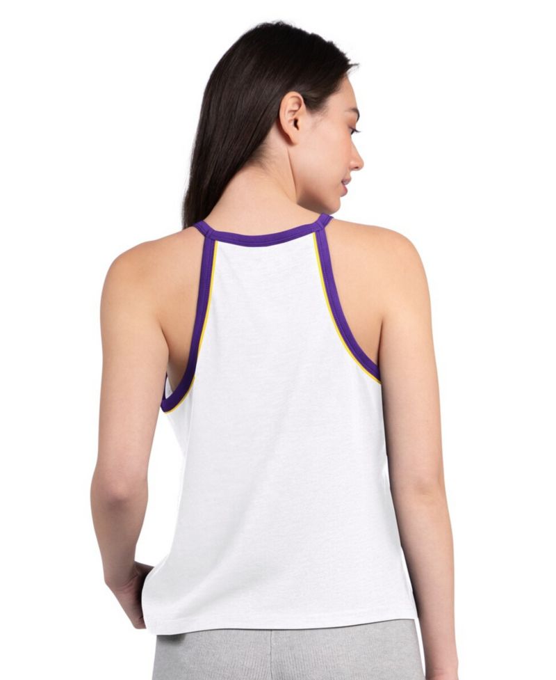 Women's White Minnesota Vikings Redemption Win Slub Tank Top