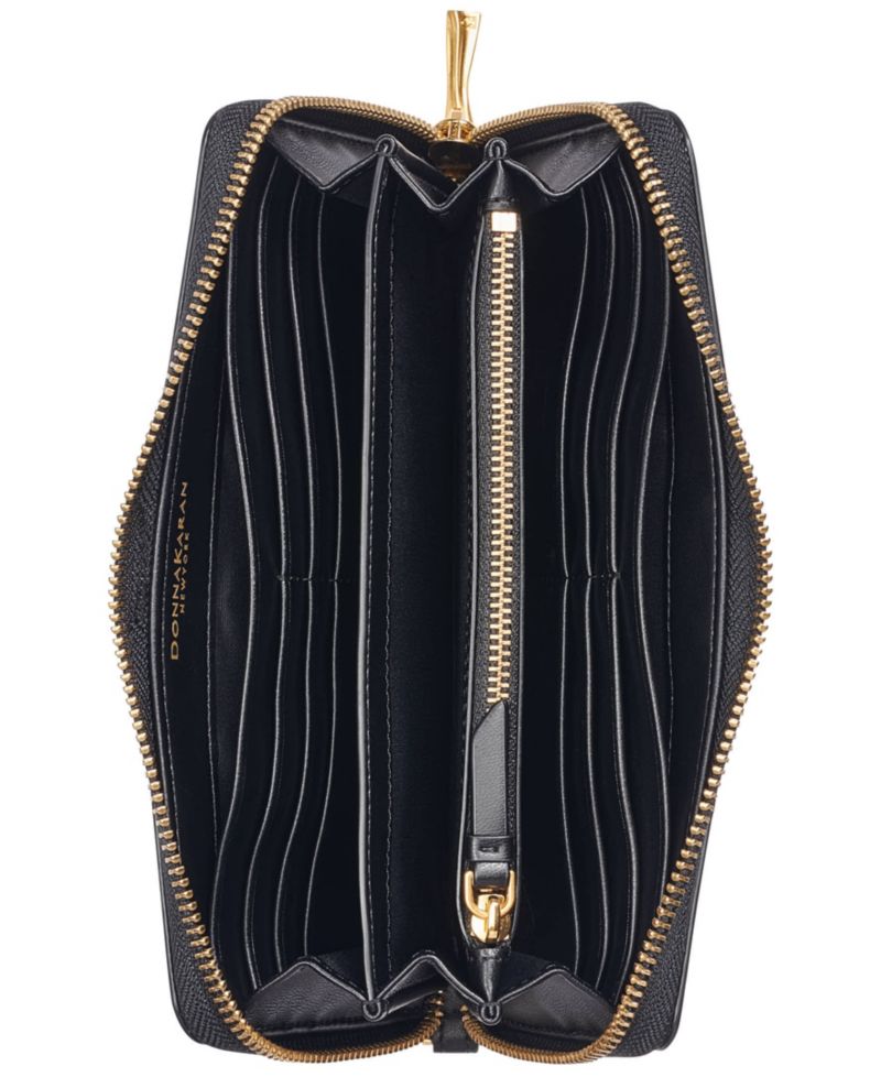 Zip Around Continental Leather Wallet