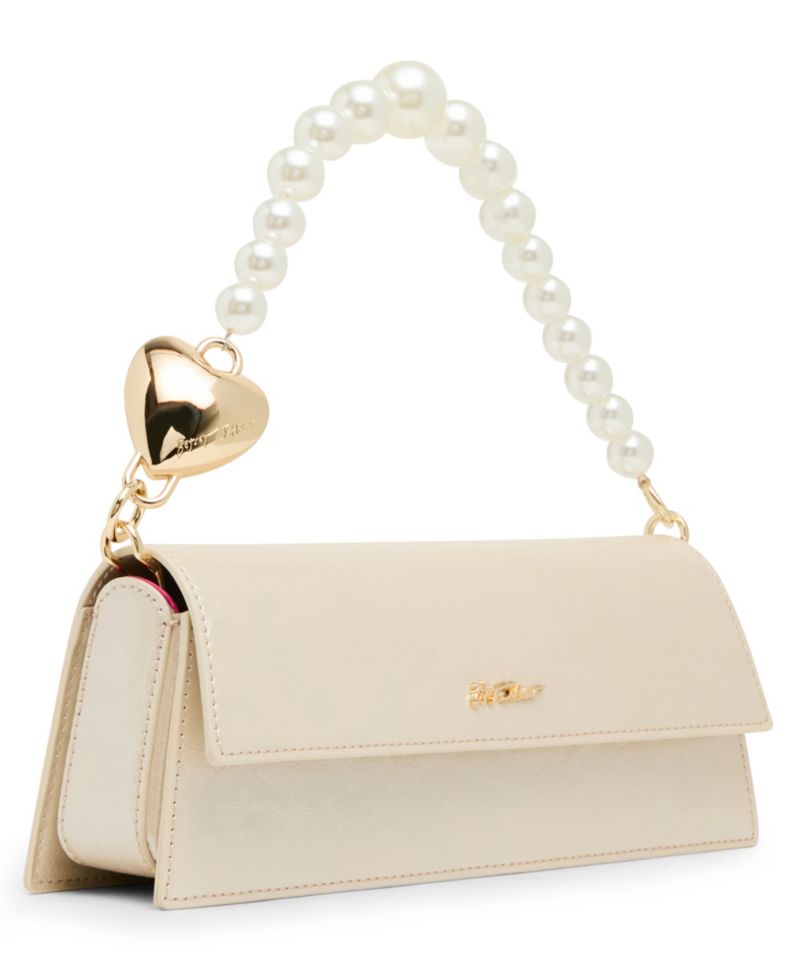 Cultivated Pearl Strap Small Shoulder Handbag