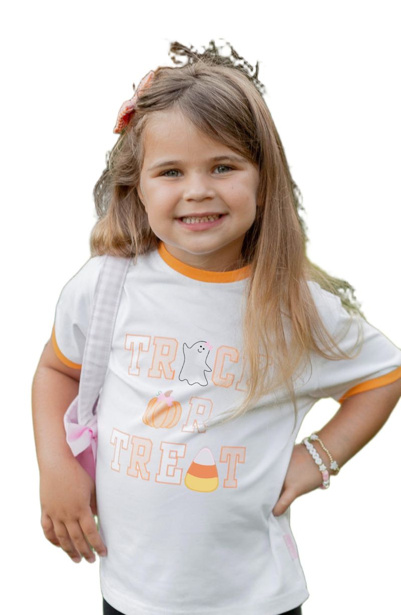 Baby Girls 3M- 18M Trick-or-Trick Halloween Bow T-Shirt