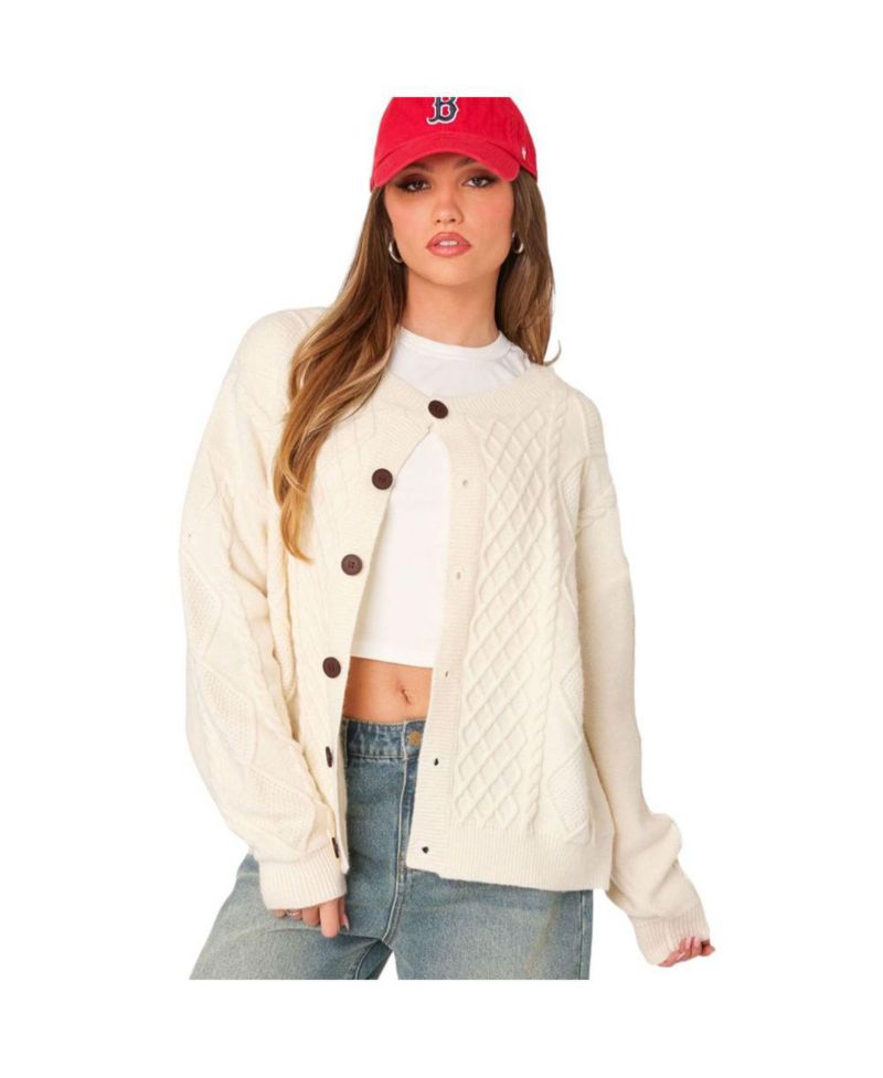 Women's Rory oversized cable knit cardigan