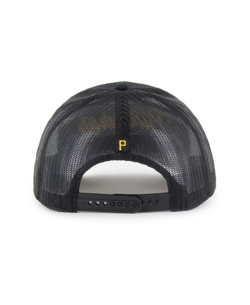 Men's Black Pittsburgh Pirates Garner Trucker Adjustable Hat