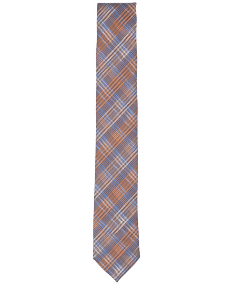 Men's Plaid Skinny Tie