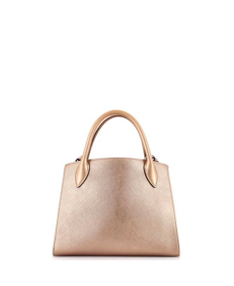 Small Monochrome Tote Saffiano with City Calf