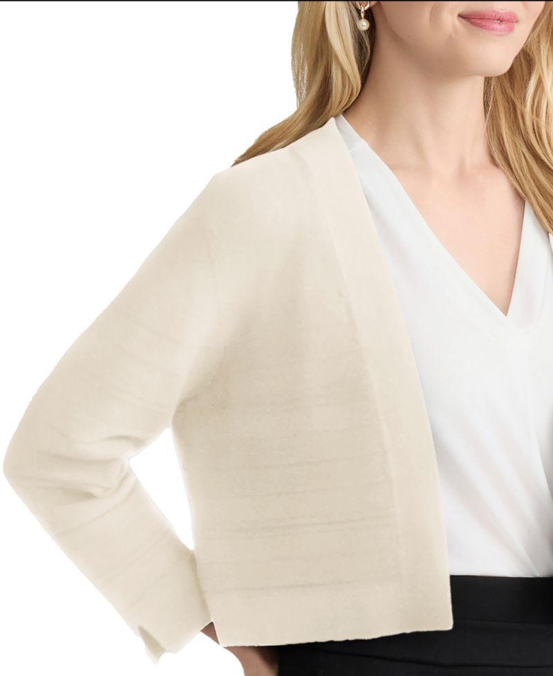 Women's Cotton-Blend Cropped Shrug