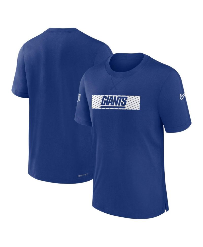 Men's Royal New York Giants Sideline Player Performance T-Shirt