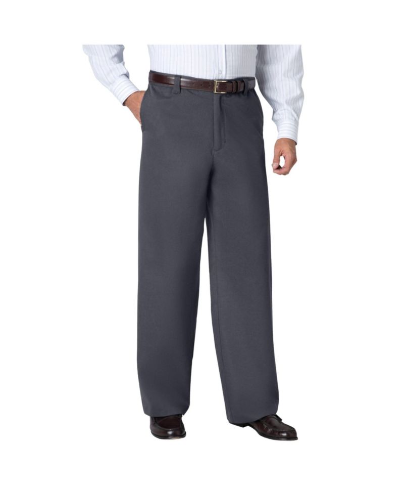 Men's Wide Leg Wrinkle Free Expandable Waist Pant