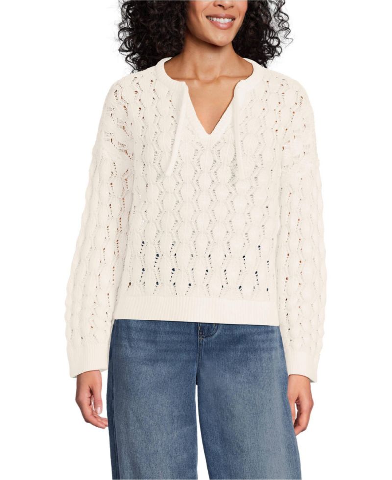 Women's Drifter Tie Notch Neck Sweater