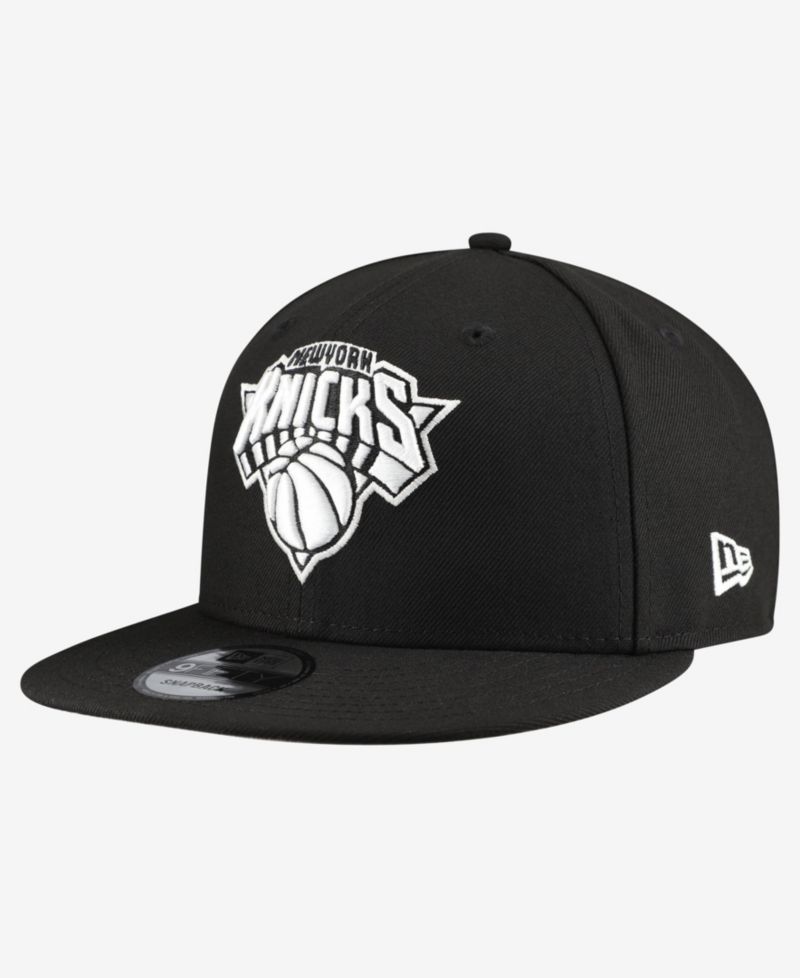 Men's Black New York Knicks Team 9FIFTY Snapback Hat