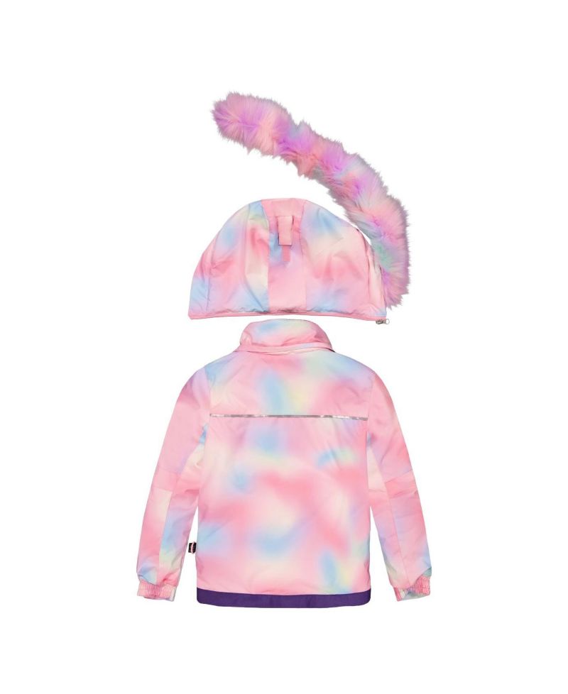 Big Girls Girl(6-14) Two Piece Play Snowsuit Multicolored with Unicorn Print Pants