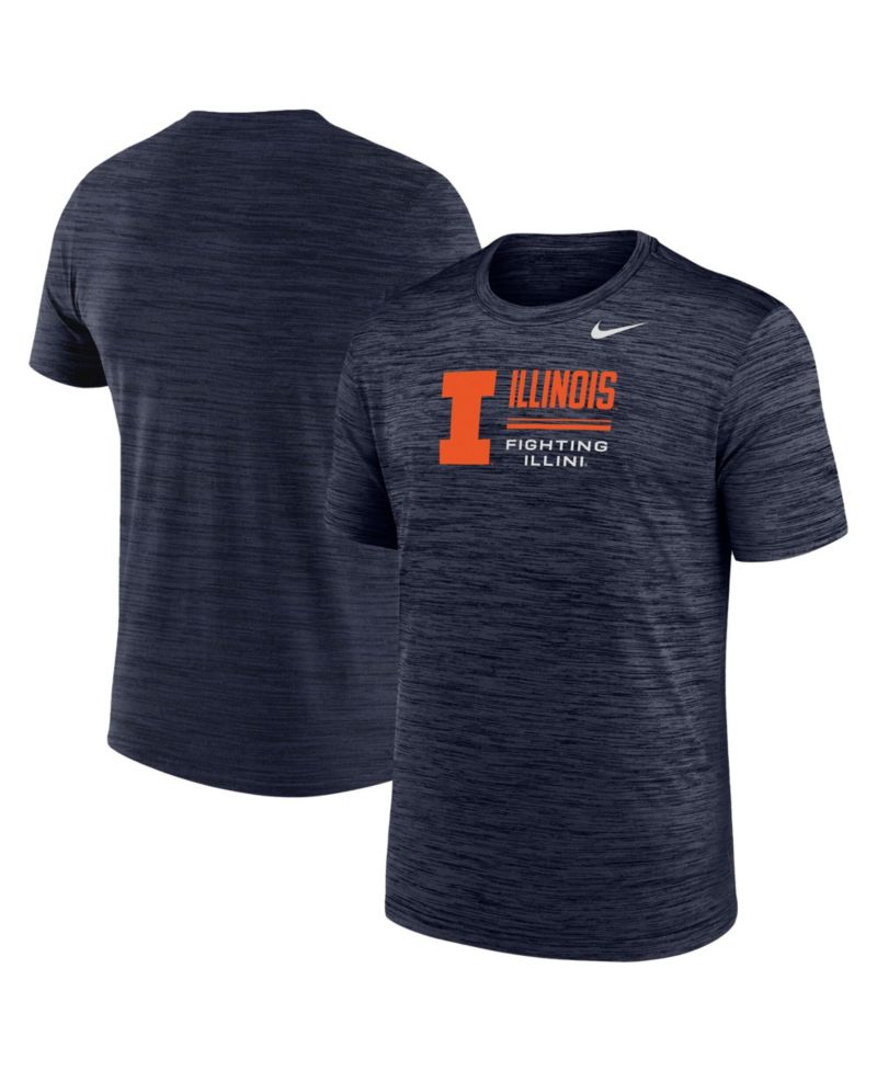 Men's Navy Illinois Fighting Illini Velocity Dri-FIT T-Shirt