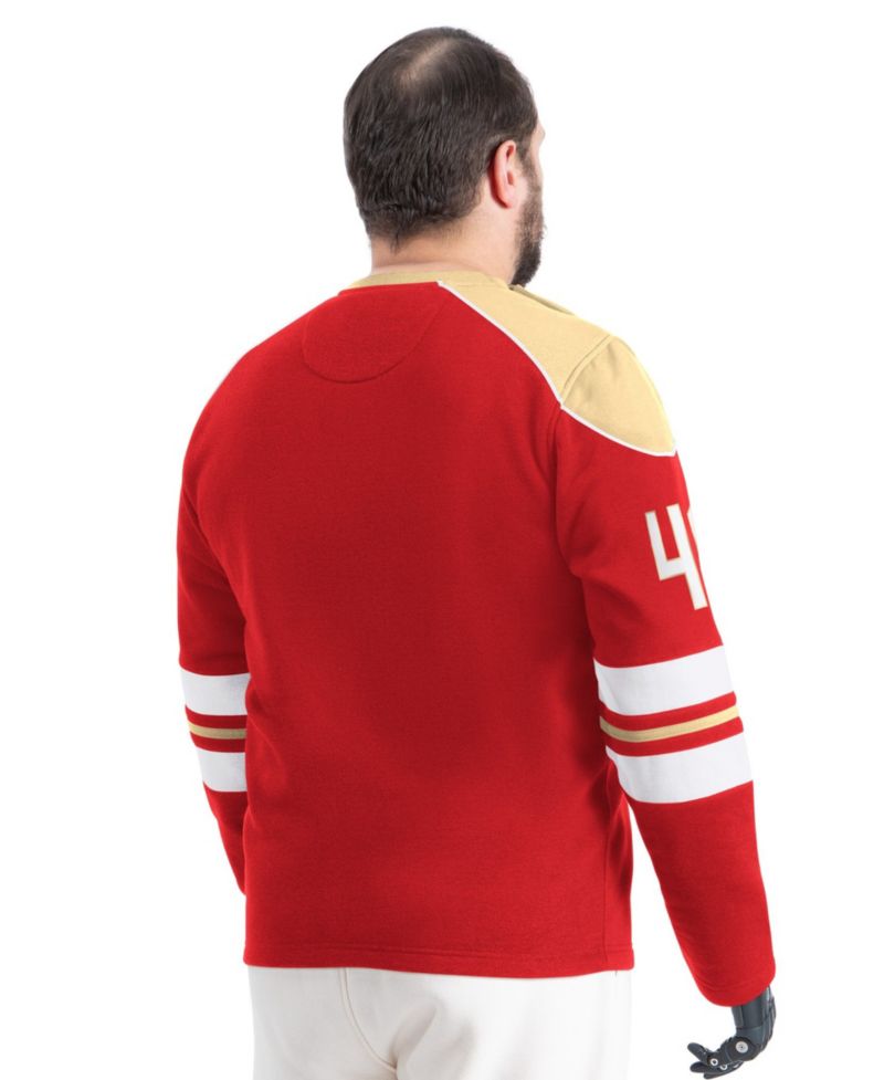 Men's San Francisco 49ers Adaptive Lord Stanley Crewneck Sweatshirt