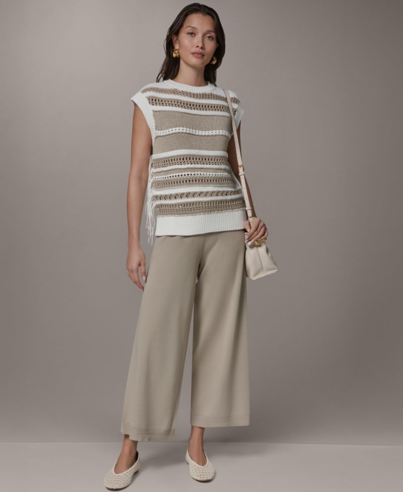 Women's Sleeveless Crewneck Sweater