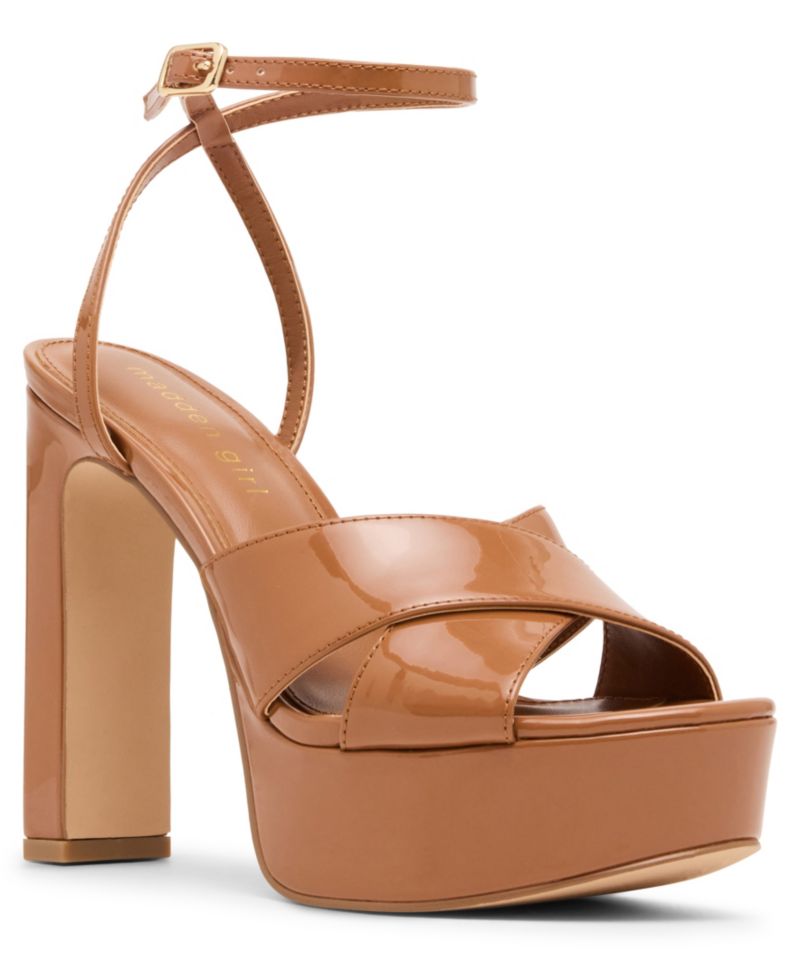 Amber Crossband Platform Dress Sandals