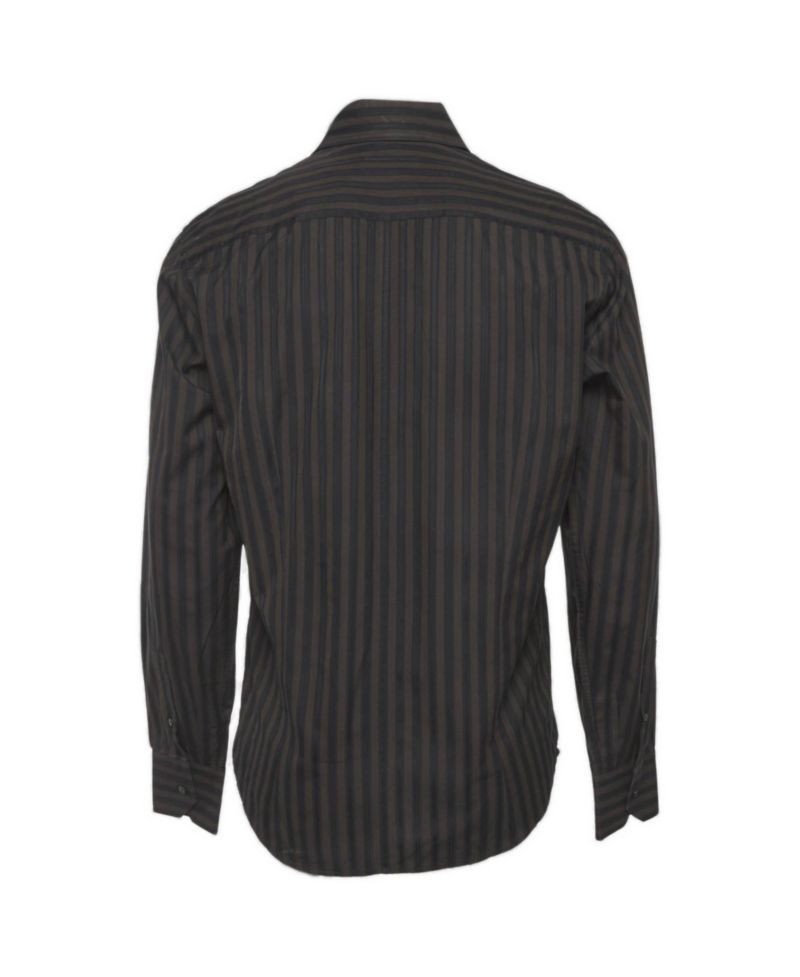 Men's Slim-Fit Striped Dress Shirt
