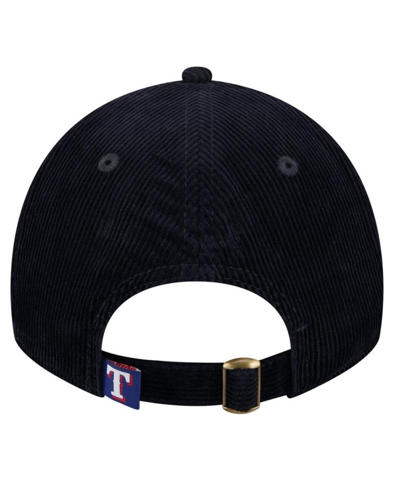 Women's Dark Blue Texas Rangers Corduroy 9TWENTY Adjustable Hat