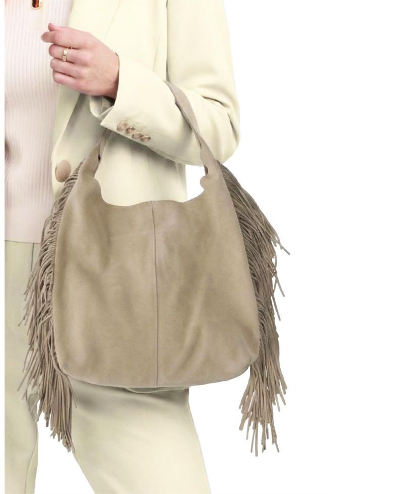 Suede Fringe Bag