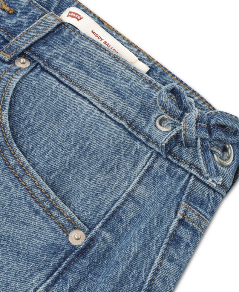 Girls' 7-16 Middy Balloon Leg Jeans