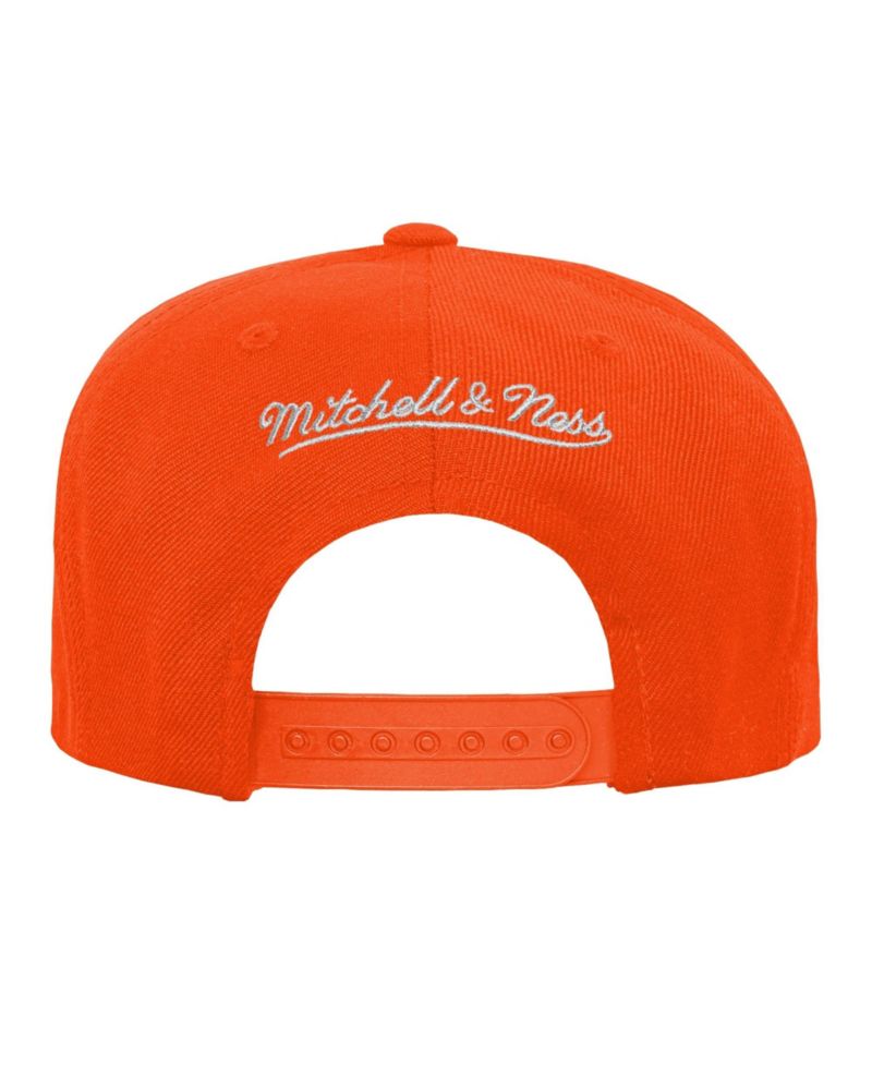 Big Boys and Girls Orange Denver Broncos Head Coach Flat Brim Snapback Hat