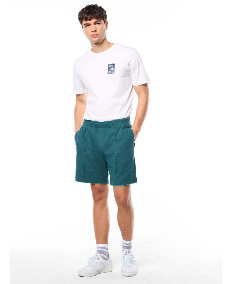 Men's Rilssasto Cabana Cotton Waffle Jacquard Pull-On Shorts, 6" Inseam