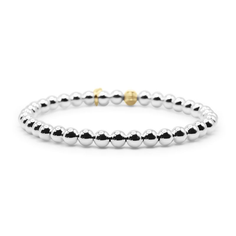 5mm Sterling Silver Ball Stretch Bracelet