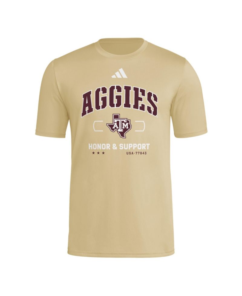 Men's Beige Texas A M Aggies Honor Support Pregame T-Shirt
